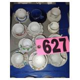 Flat of Tea Cups & Saucers