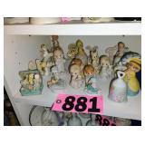 Contents of Shelf - Precious Moments Figures