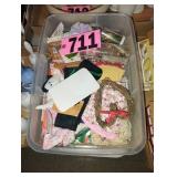 Tub of Craft Supplies