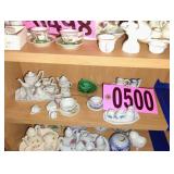 Contents of shelf - Assorted Mini Tea Sets