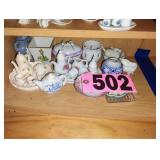 Contents of shelf - Assorted Tea Sets