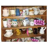 Contents of shelf - Assorted Mini pitchers