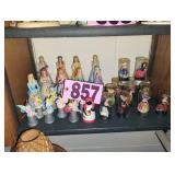 Contents of Shelf - Assorted Bells / Thimbles /