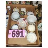 Flat of Tea Cups