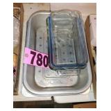 Lot of Baking Trays / Fire-King Dishes