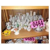 Contents of shelf - Assorted Mini Vases