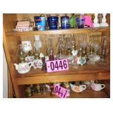Contents of shelf - Assorted Mini Oil lamps
