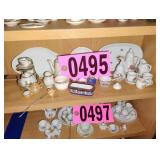Contents of shelf - Assorted Mini Tea Sets
