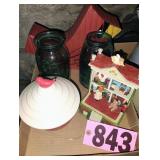Flat of Glass Jars / Cardinal Decor