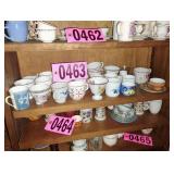 Contents of shelf - Assorted Mini Coffee Cups /