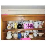 Contents of shelf - Assorted Mini pitchers