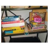 Assorted vintage board games