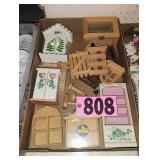 Flat of Assorted Doll House Furniture