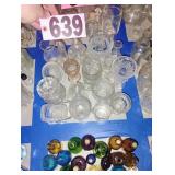 Flat of Clear Glass Jars