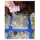 Flat of Clear Glass Jars