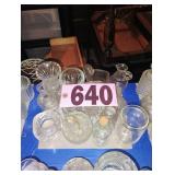 Flat of Clear Glass Jars