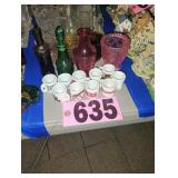 Flat of Colorful Jars / Candle Holder / NFL Mugs