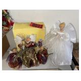 Fiber Optic Angel Figurine Duo