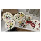 Hand-Painted Floral Ceramic Tableware
