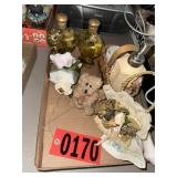 Glass Scent Bottles, Nightlight & Plush Bear