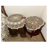 Pair of Vintage Wooden Accent Side Tables