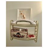 Scrollwork Metal Wall Shelf & Tissue Box Cover