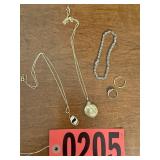 Fine Jewelry Lot: 10K Gold Ring & 925 Silver