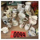 Porcelain Miniature Creamers & Pitchers Lot