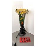 Tiffany-Style Stained Glass Tulip Accent Lamp