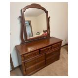 Shady Lane Furniture Solid Wood Dresser & Mirror