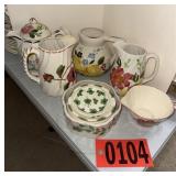 Vintage Blue Ridge China Teapot & Pitchers