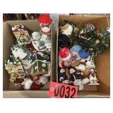 Christmas Village Houses & Figures Box Lot