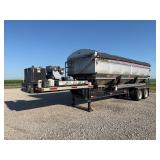 2015 Adams Stainless 32’ Steel 3-Compartment Tender Trailer w/ Self-Contained Diesel Engine & Discharge Auger