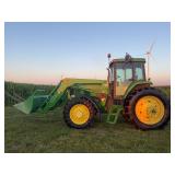 John Deere 7800 MFWD Tractor and H360 Loader