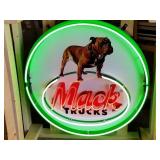 New/Unused  36' Round Mack Trucks Neon Sign