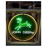 New/Unused 36' Round John Deere Neon Sign