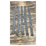 Five gun sleeves, approximately 52 inches long