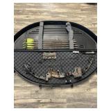 Golden eagle compound bow includes PSE site Nine