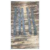 Five gun sleeves, approximately 52 inches long