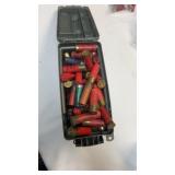 Assortment of 12 gauge shotgun shells, including