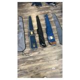 Five gun cases approximately 54 4 inches long