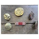 (6) Military Pins