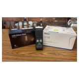 Handheld CB unit and lightbulbs