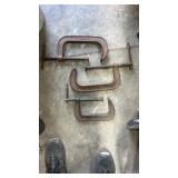 3  clamps, 6 inch & (2) 8 inch