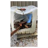 Large tote, full of steel aluminum and more