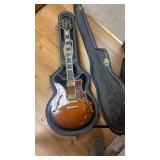 Gibson Epyphone electric guitar in case with