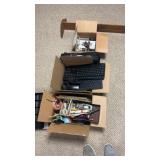 Office supplies, cash, drawer, computer,