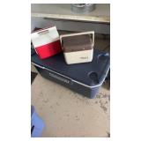 3 coolers, including large Coleman cooler