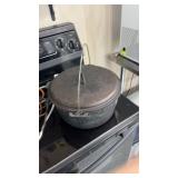 Cast-iron Dutch oven with lid