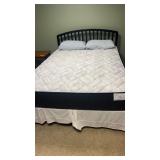 Queen size bed like new with box, springs